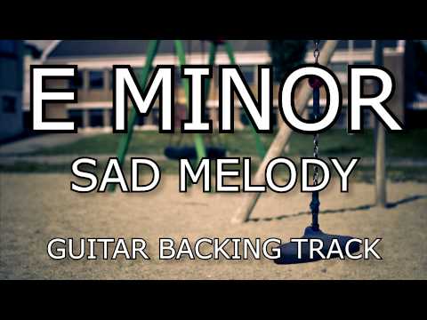 E Minor Sad Melody / Moody Ballad Guitar Backing Track (Clean)