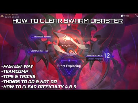 Honkai Star Rail - How to clear Simulated Universe Swarm Disaster Guide - Fastest Way