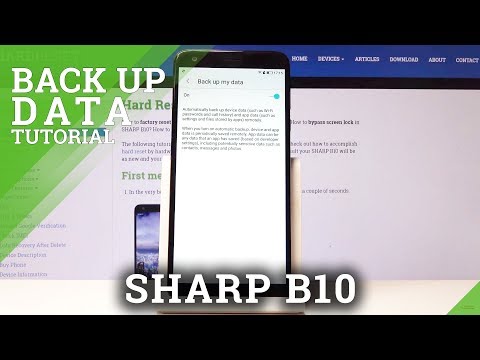 How to Enable Google Backup in SHARP B10 - Create Backup Account