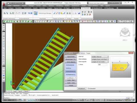 Autodesk Advance Steel - Treppen und Geländer - Teil 1