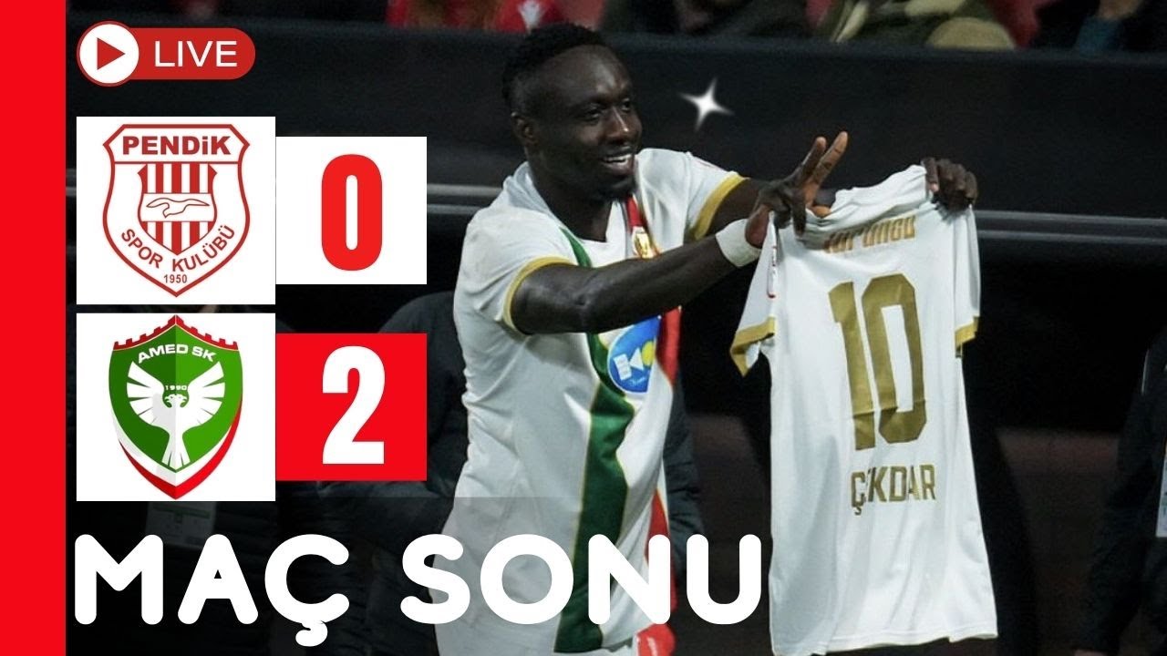 Pendikspor 0-2 Amedspor