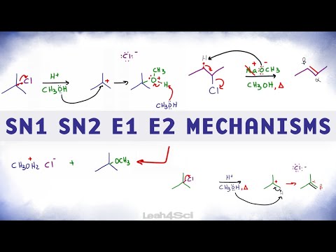 SN1 SN2 E1 E2 Reaction Mechanism Overview