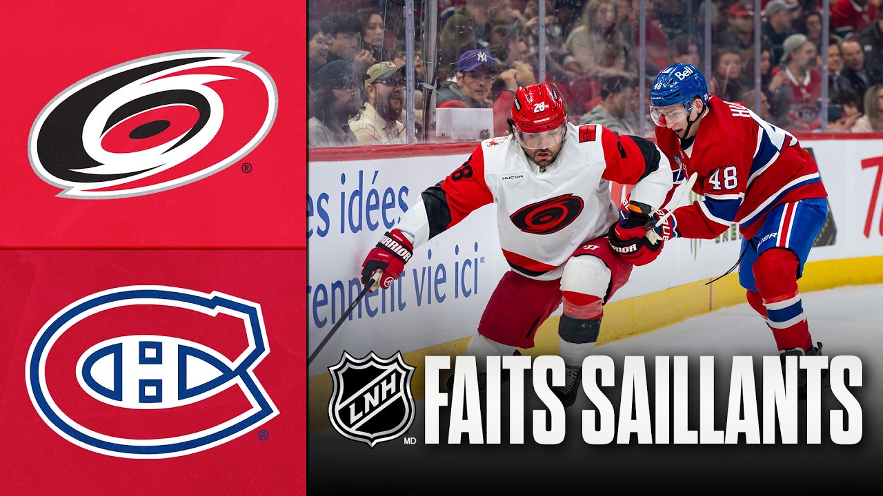 Hurricanes vs Canadiens 24/03/26 | Faits saillants
