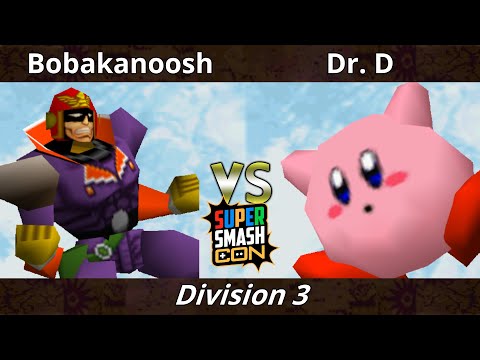 SSC 2022 Division 3 - Bobakanoosh (Falcon) Vs. Dr. D (Kirby) SSB64 Smash Bros Tournament