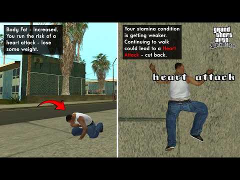 If CJ Gets a Heart Attack in GTA San Andreas