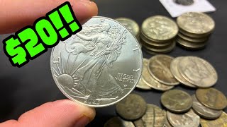 How I Found Over 8 oz of Silver for Just $20 (Coin Roll Hunting)