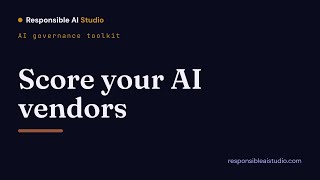 AI governance for retail: score your AI vendors in minutes