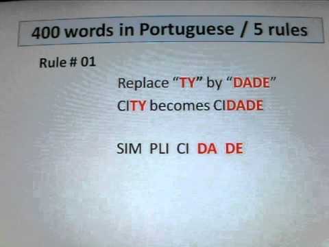 400 WORDS IN PORTUGUESE / RULE #1 OF 5