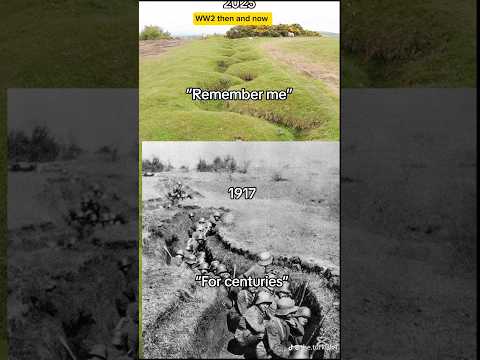 WW2 then and now D-Day Normandy 1944vs2025#ww2#dday#normandy#britain#war#thenandnow#respect#ytshorts