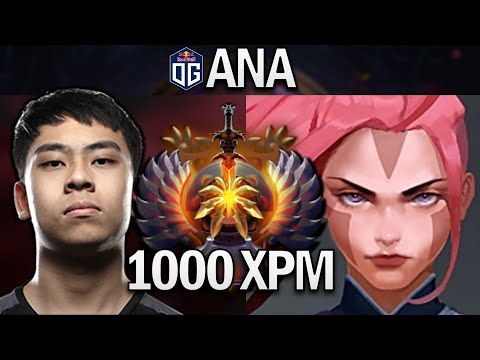 OG.ANA SMURF ANTI-MAGE WITH 1000 XPM - DOTA 2 7.28 GAMEPLAY