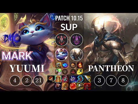 DMO Mark Yuumi vs Pantheon Sup - KR Patch 10.15