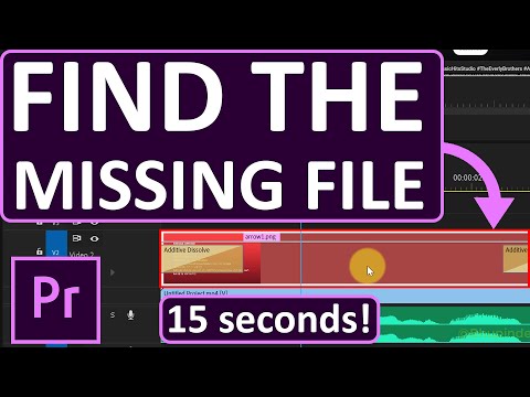 HOW TO LINK MISSING FILES IN PREMIERE PRO