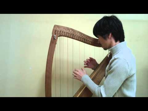하프 연주 Clementi Watlz in G major  on Cross-strung harp 클레멘티 왈츠 사장조