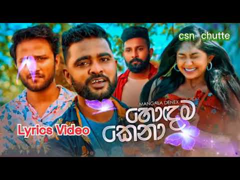 Hodama Kena Lyrics | හොඳම කෙනා | mangala denex new song | #lyrics jeevithaya kiya mata boru karala