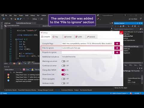 Ignore Files at Clang Compile Time