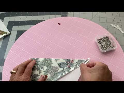 Winter Star block instructions using the Creative Grids Kitty Cornered Ruler