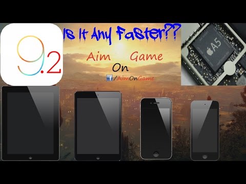 Speed Test IOS 9.1 VS IOS 9.2 | On Apple A5 | IPad MINI