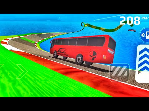 Impossible😱 Bus Stunt Racing 2024 - Mega😲 Ramp Part 2