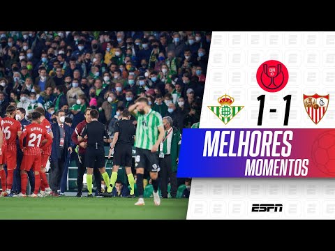 TORCIDA DO BETIS ACERTA OBJETO EM JOGADOR DO SEVILLA, E PARTIDA É CANCELADA NA COPA DO REI | VEJA