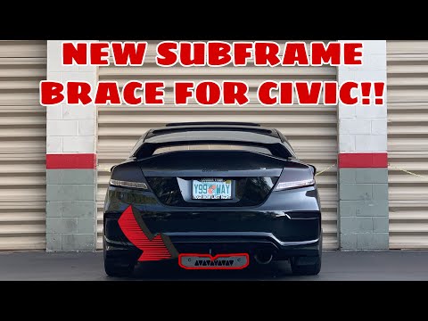 INSTALL - TRUHART SUBFRAME BRACE 2015 CIVIC Si (06-15 CIVIC)