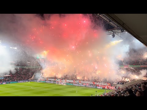 Pyro 🧨 Feuerwerk 🔥 1. FC Köln - Hertha BSC Berlin 🇩🇪 DFB-Pokal Achtelfinale 2024/2025 Firework 🔥
