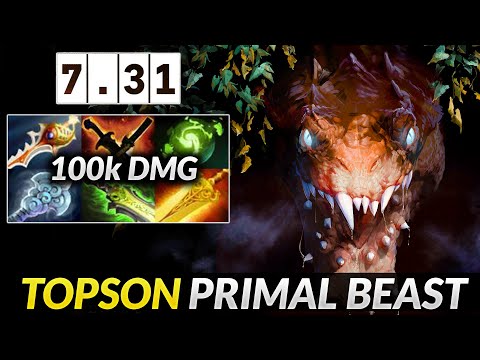 Topson Primal Beast CRAZY Game 100k damages - Surprise Ending