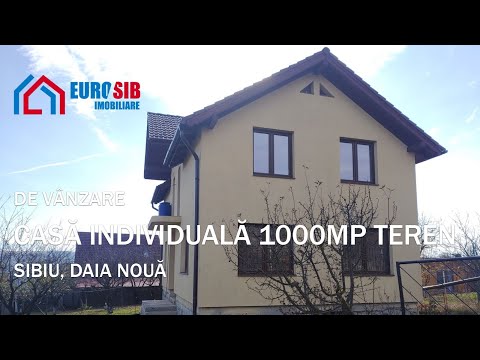 🔑 Case Sibiu - Casa individuala 1000 mp teren de vanzare in Sibiu zona Daia Noua