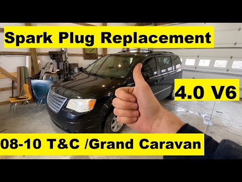 Change Spark Plugs 4.0 v6 Chrysler Town and Country | Dodge Grand Caravan 08 09 10 2008 2009 2010