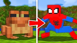 We remade every mob into spiderman in minecraft