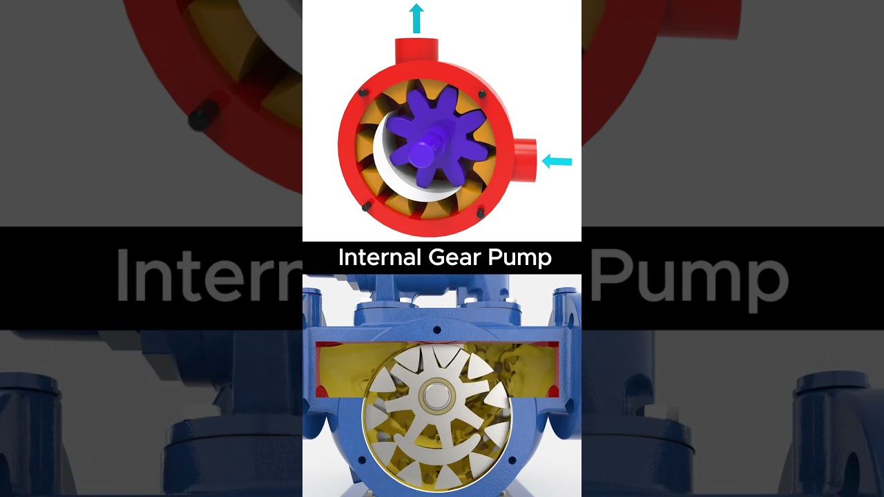 Internal Gear Pump  #mechanical #engineering #pump #jacobpump #mechanism #mechanic #3ddesign
