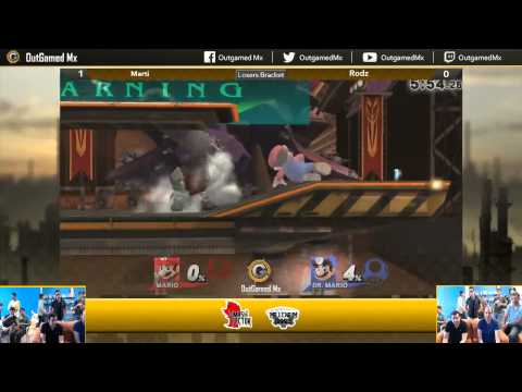 OGMx BiWeeklies v3 - Smash bros for Wii U - Losers' bracket - Marti(Mario) vs Rodz(Marth, Dr Mario)
