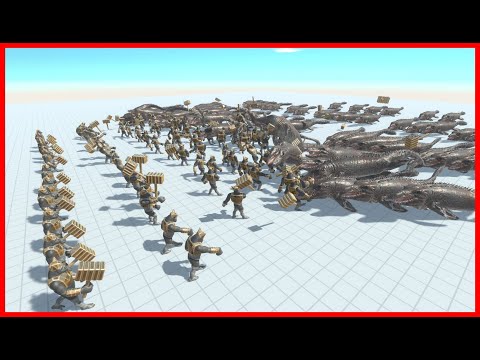 76x GHOR HAMMER VS 65x MOSASAURUS - ANIMAL REVOLT BATTLE SIMULATOR