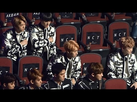 170408 NCT Dream EXO reaction to NCT 127 Popular New Group Awards - Yinyuetai V Chart