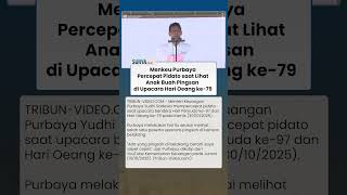 Reaksi Menkeu Purbaya seusai Lihat Anak Buahnya Pingsan di Upacara Hari Oeang ke 79, Percepat Pidato