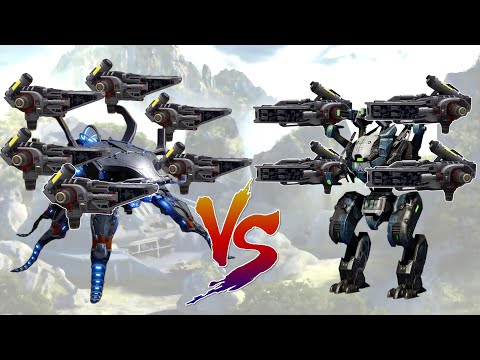 [WR] Scald x6 VS Scorcher x4 | Dagon Gameplay - War Robots Test Server