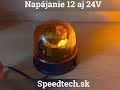 LED maják oranžový 12/24V - 10x 1,8W LED/ECE R10/R65 pro pevnou motáž (144x117mm) - Video Youtube