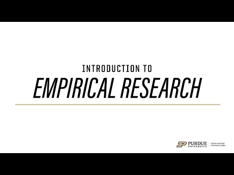 Introduction to Empirical Research
