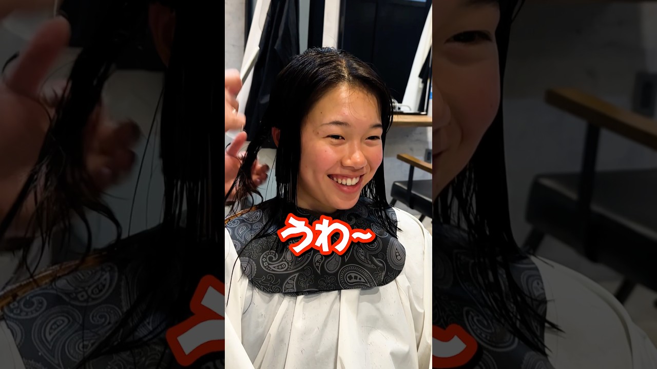 ロングからバッサリボーイッシュに🔥【メンズ美容師大阪】バッサリカット ボーイッシュヘア ボーイッシュ ロングからバッサリ ショートマッシュ メンズマッシュ メンズ美容室