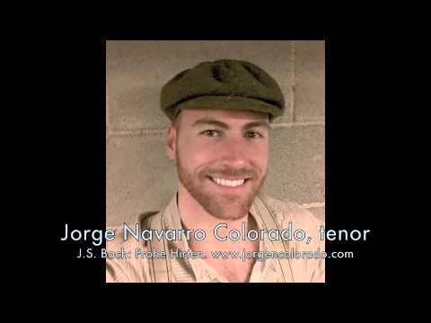 Jorge Navarro-Colorado, tenor, sings Frohe Hirten from Christmas Oratorio by J.S. Bach