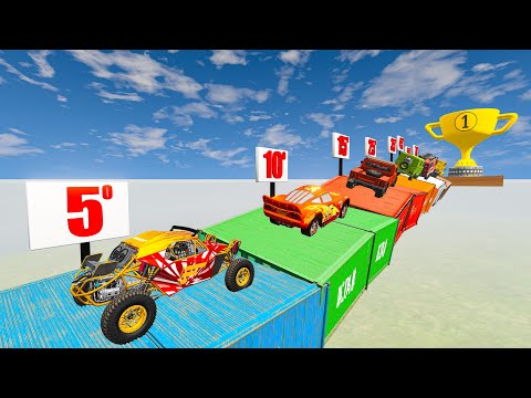 Testing Cars vs Tipping Angle Test in BeamNG