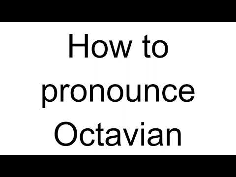 How to Pronounce Octavian (Romanian)