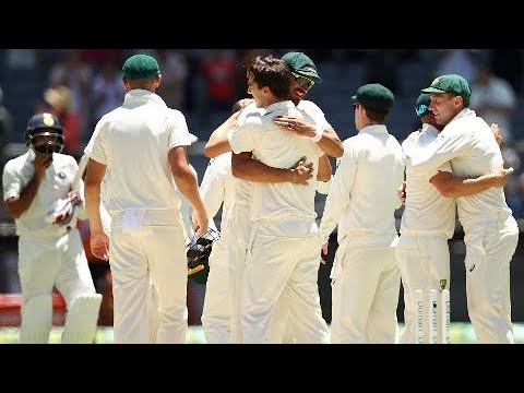 Moment the Aussies levelled series