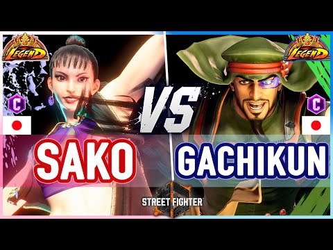 SF6 🔥 Sako (Chun-Li) vs Gachikun (Rashid) 🔥 Street Fighter 6