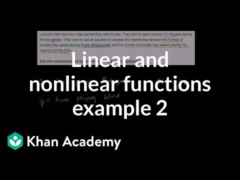 Linear and nonlinear functions