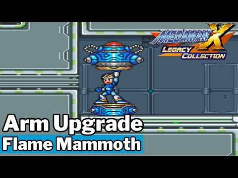 Megaman X [Legacy Collection] - Arm Upgrade Location (Flame Mammoth Stage)