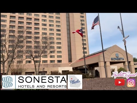 We stayed in a suite at the Sonesta Hotel in Atlanta,GA