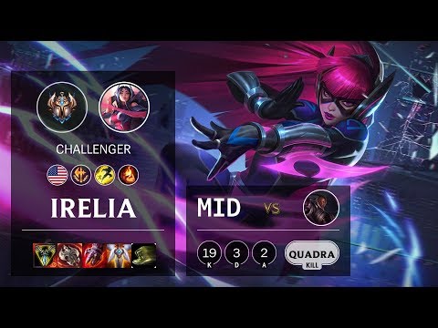Irelia Mid vs Lucian - NA Challenger Patch 10.4