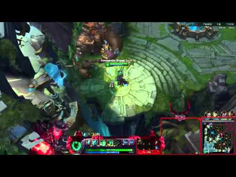 thresh/ezreal vs shen/jinx bot lane