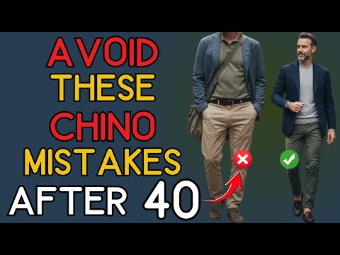 Most Men Over 40 Wear CHINOS Wrong (Here’s How To Fix It) | 40+ Men's Fashion