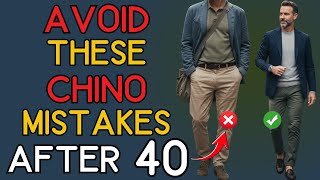 Most Men Over 40 Wear CHINOS Wrong (Here’s How To Fix It) | 